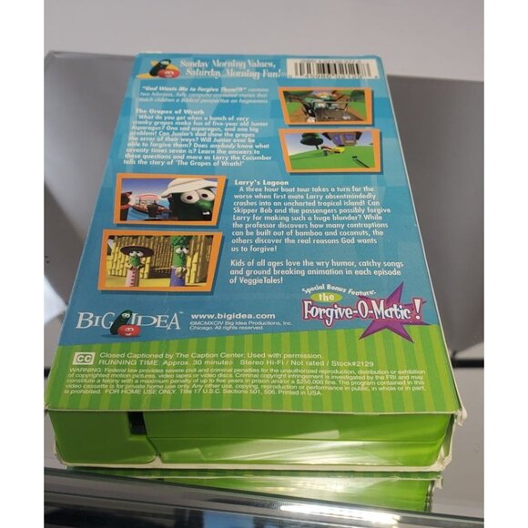 Veggie Tales VHS Tapes Larry Boy Dave & Giant Pickle King George - LOT OF 4 - Picture 4 of 10